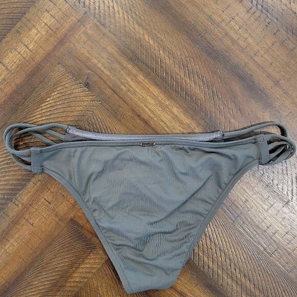 Strappy Bikini Bottom in Army Green NWT Medium - Picture 4 of 5